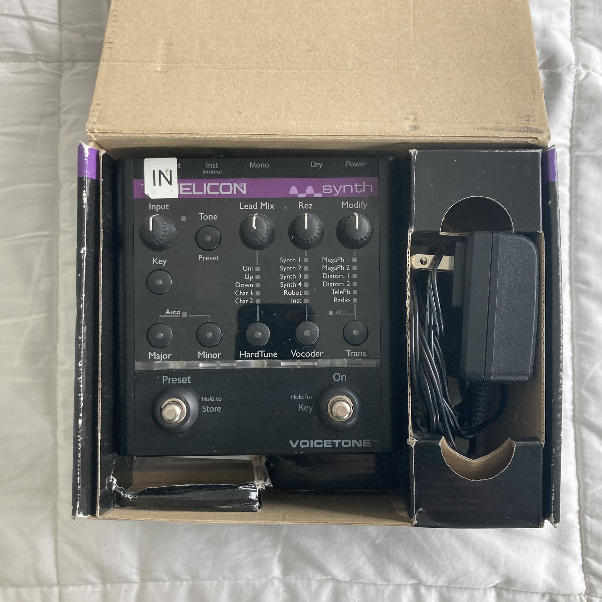 Various Guitar And Vocal Synth Effects Pedals
