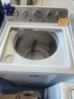 Maytag 5.3 cubic capacity stainless steel basket with impeller