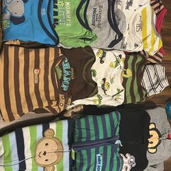 23 PC - Baby Boy Clothes Bundle - Onesies & Sleepers