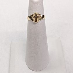 14k Cross Ring 