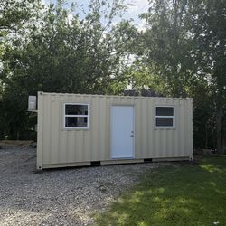 Shipping container office!!! Brand new from HC custom homes