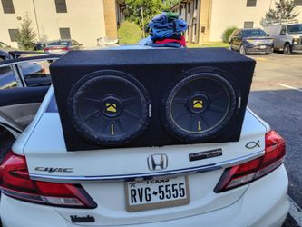 12" kicker comp subs in box