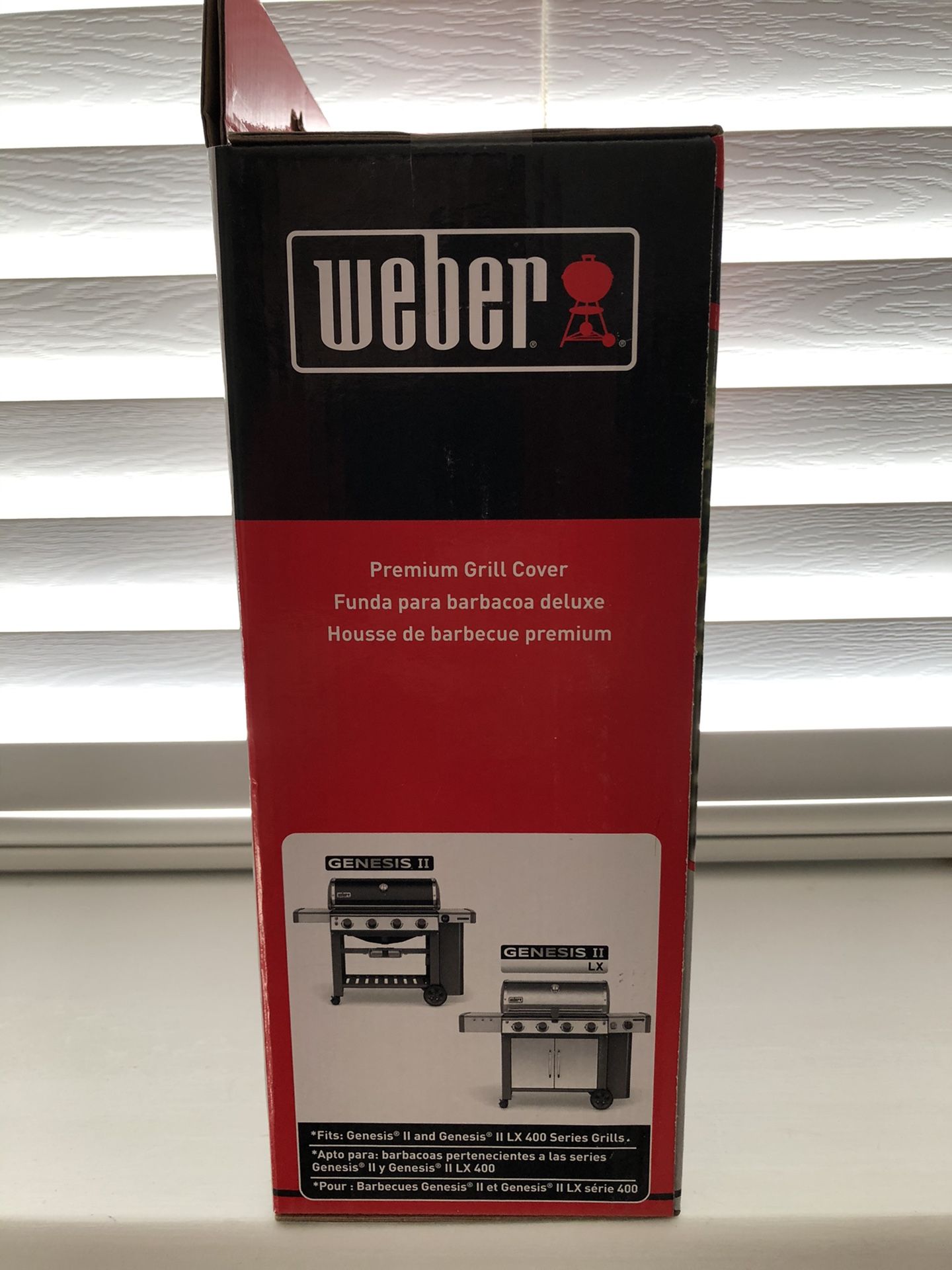 Weber Genesis II & LX 400 Series Premium Grill Cover, Black