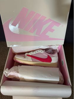 Jordan 1 Retro Low OG SP Travis Scott Sail Tropical Pink IQ7604-101 Size 10M New