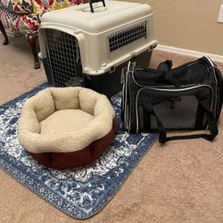 Puppy Medium Dog Crate 27” and Travel Carrier