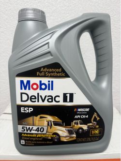 Mobil Delvac 1 ESP 5W-40 Advanced Full Synthetic Diesel Engine Oil 1 Gallon