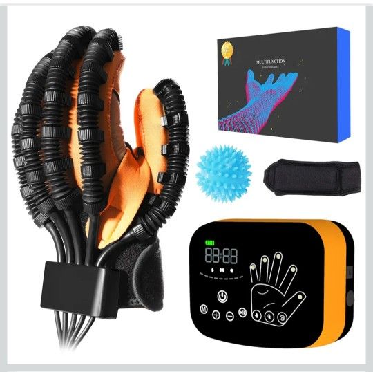 Upgraded Rehabilitation Robotic Gloves for Hempiplegia Stroke Paralysis Arthriti Patient Physical Reabilitech, Finger and Hand Function Workout Recove