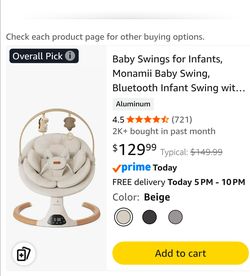Monamii  baby swing.     [ used 2x]