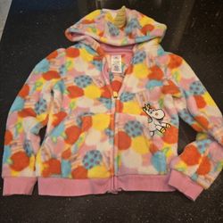 Disney Rainbow Buttercup Fleece Sweatshirt. Size 7/8. 