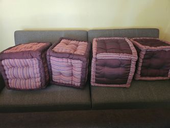 Pouf ottoman cushion