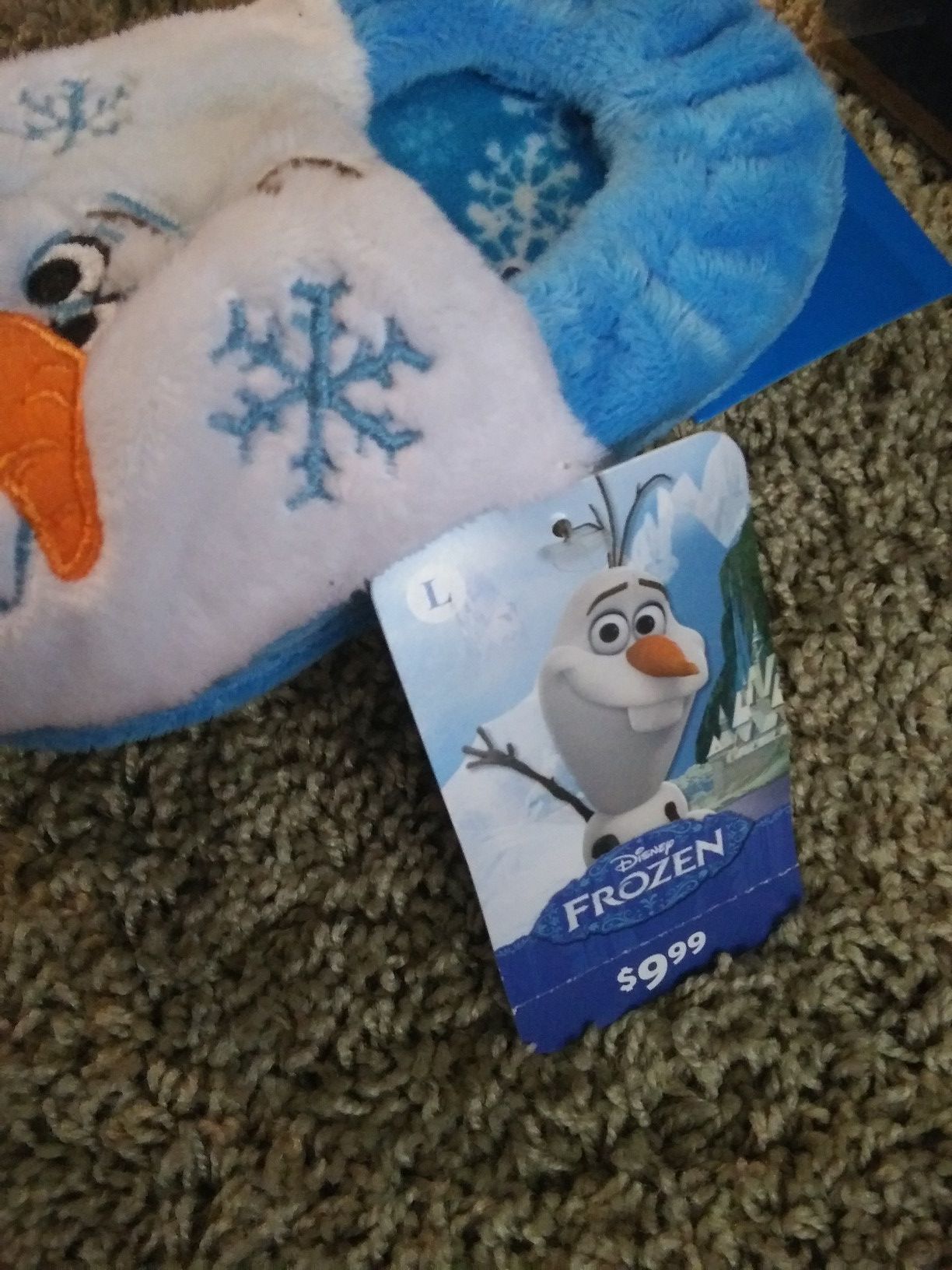 Disney Frozen Olaf Flush Slippers