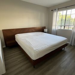 King Bed Frame and Mattress 