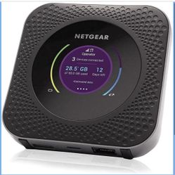 NETGEAR Nighthawk M1 4G LTE WiFi Mobile Hotspot (MR1100-100NAS) – Up to 1Gbps Speed, Works Best with AT&T and T-Mobile, Connects Up to 20 Devices, Sec