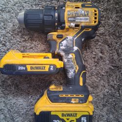 DeWalt Drill And Two Batteries No Charger