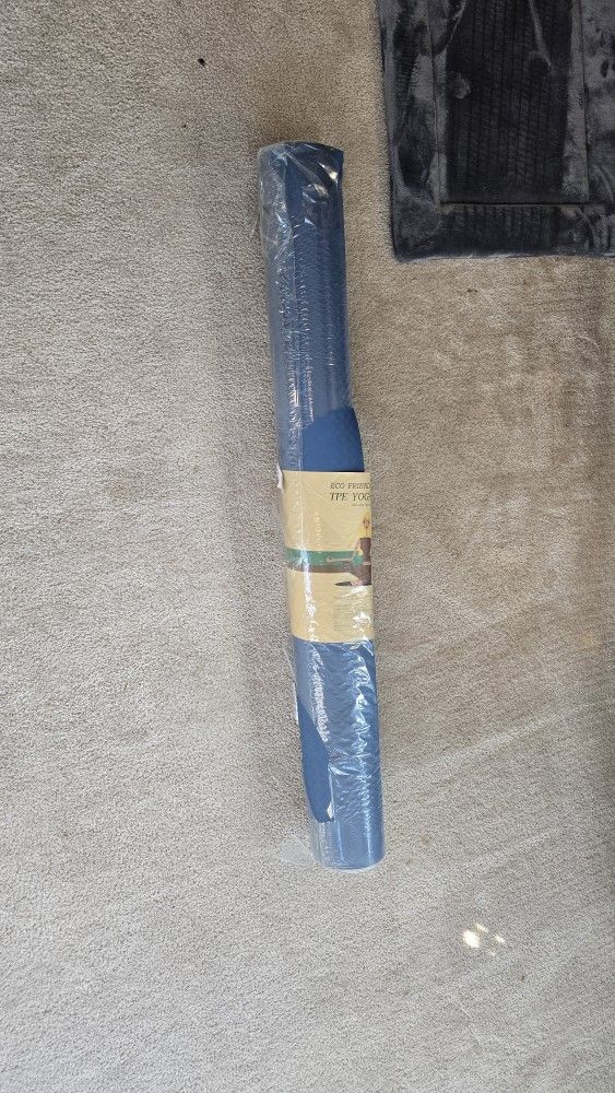 Eco Friendly Blue Yoga Mat