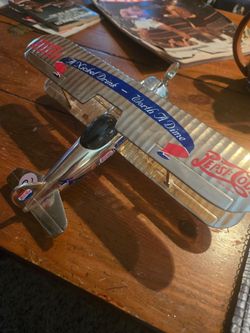 Pepsi cola 1932 stearman bi plane coin bank