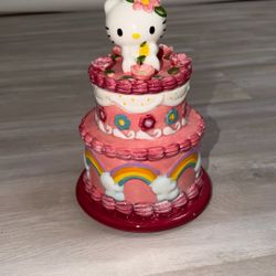 Hello Kitty Cake Cookie Jar