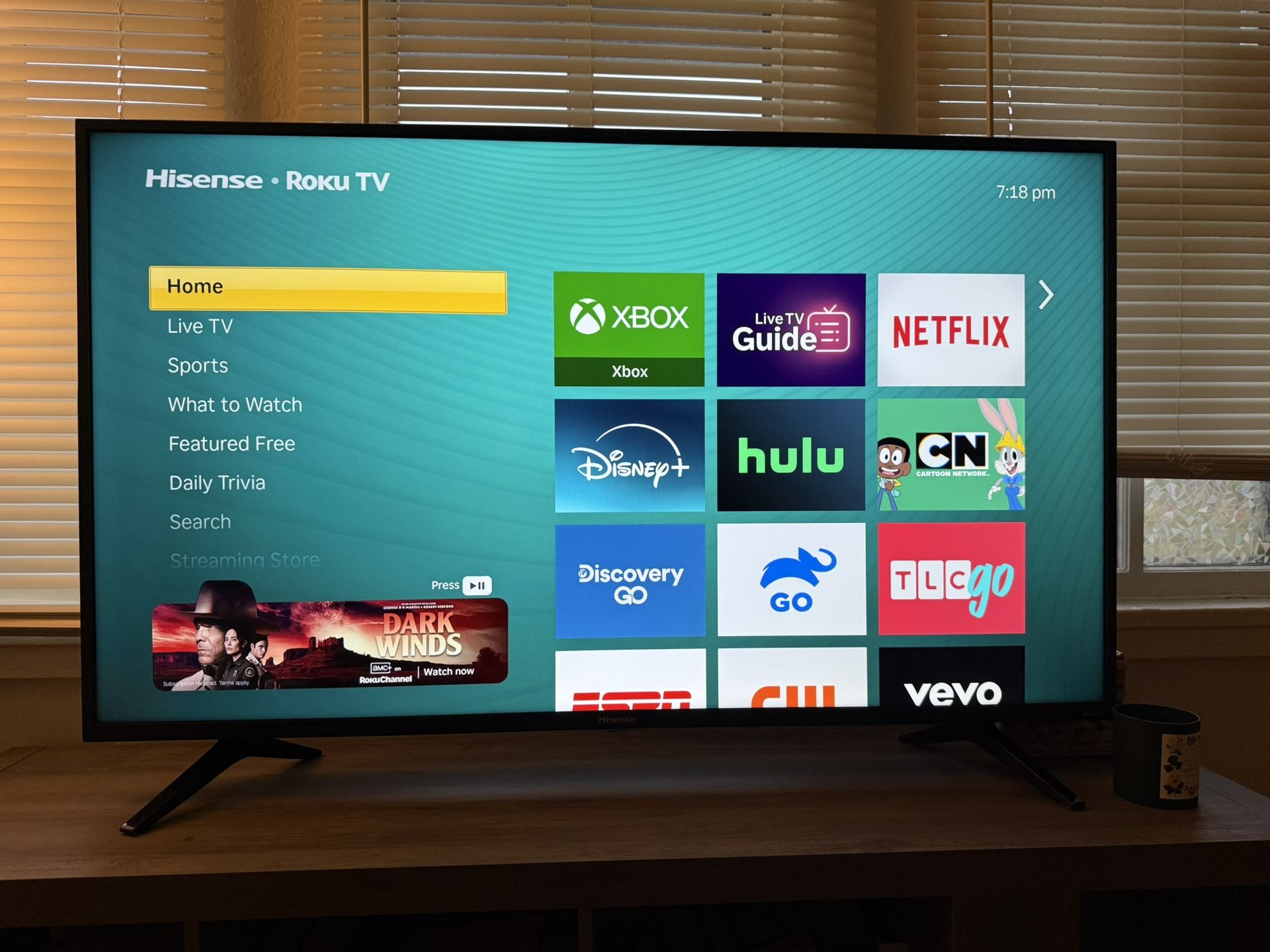 50” Hisense Roku Smart Tv