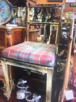 Vintage antique Egyptian wedding bohemian chair vanity bedroom
