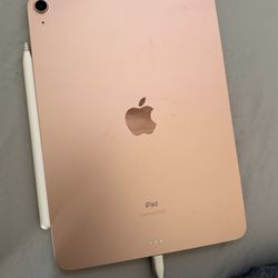 iPad Air 64gb Rose Gold and Apple Pencil 2nd generation