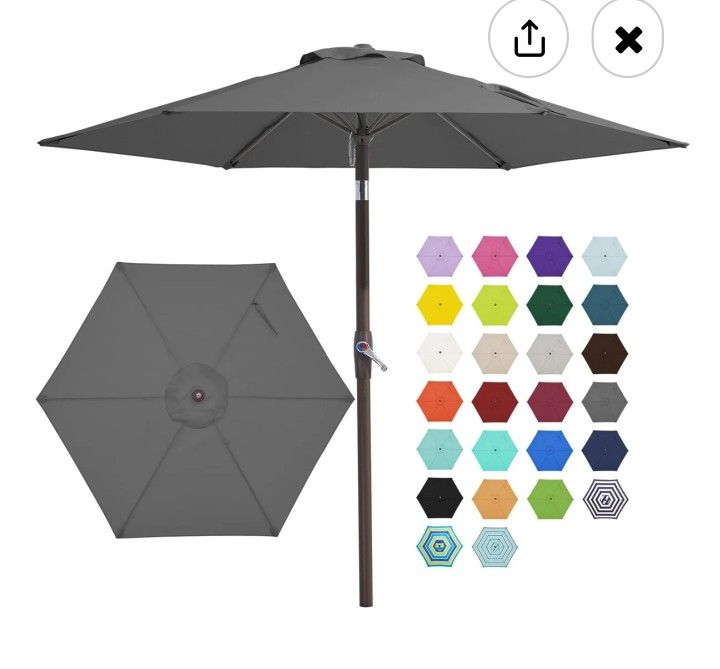 JEAREY PATIO UMBRELLA 89X89X88 INCHES JEAREY PATIO UMBRELLA 89X89X88 INCHES