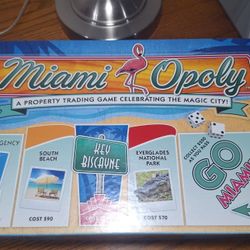Like New!! Miami-opoly Board Game: A Property Trading Game Celebrating The Magic City Miami