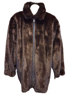 Authentic Men's BLACKGLAMA Mink Fur Jacket-2XL
