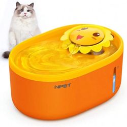 New, 2L/67oz prt Water Fountain With Visable Water Level, Quiet pump,smart fountain