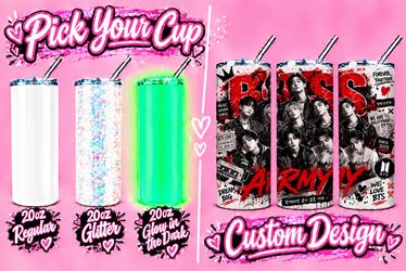 BTS custom tumbler