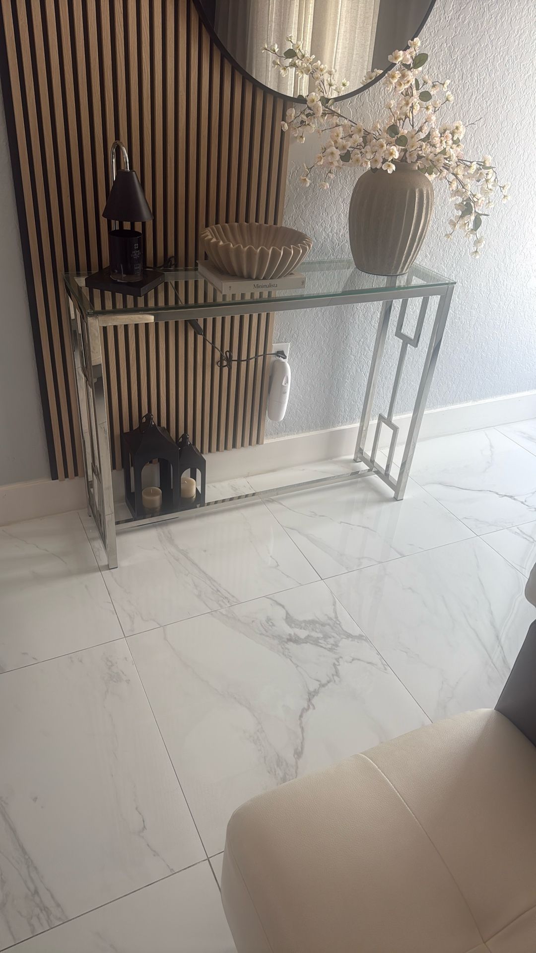 Silver Entrance Table