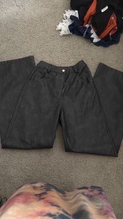 Fashion Nova bell bottom pleather pants