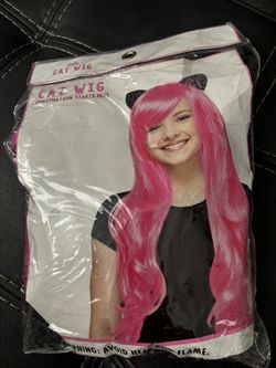 Halloween Pink Cat Wig For Only $8!
