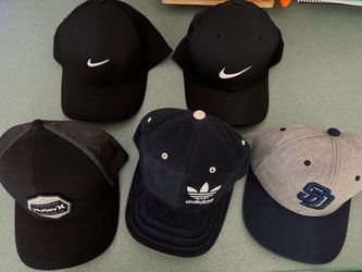5 Mixed Brand Baseball Caps