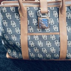 DOONEY & BURKE MONOGRAM VINTAGE TOTE BAG $75