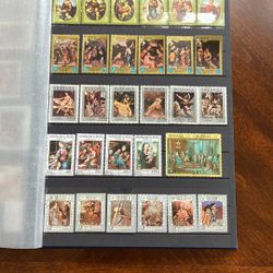 Art Painting Postage Stamps, Worldwide Stamps 