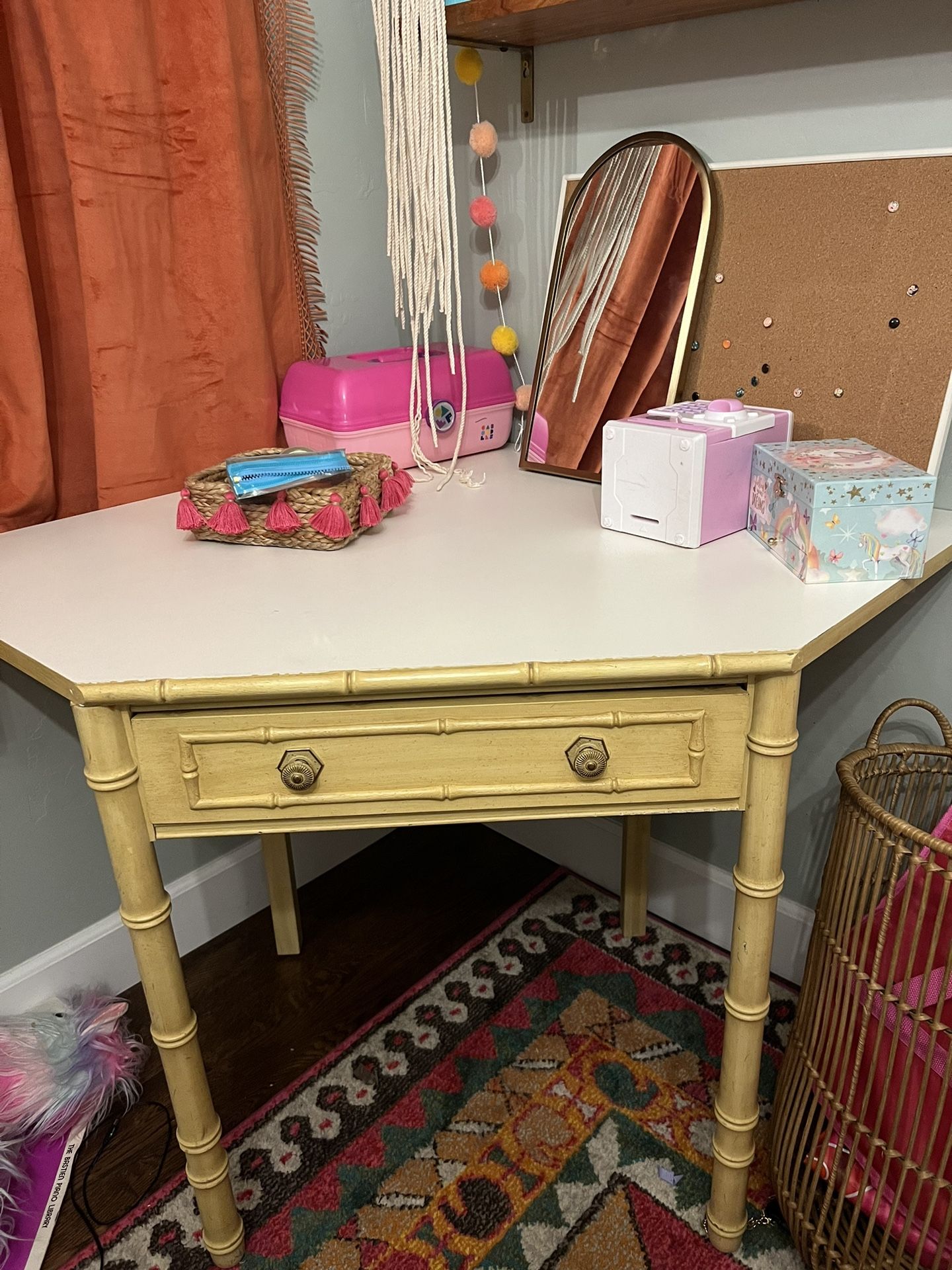 Bamboo Corner Desk