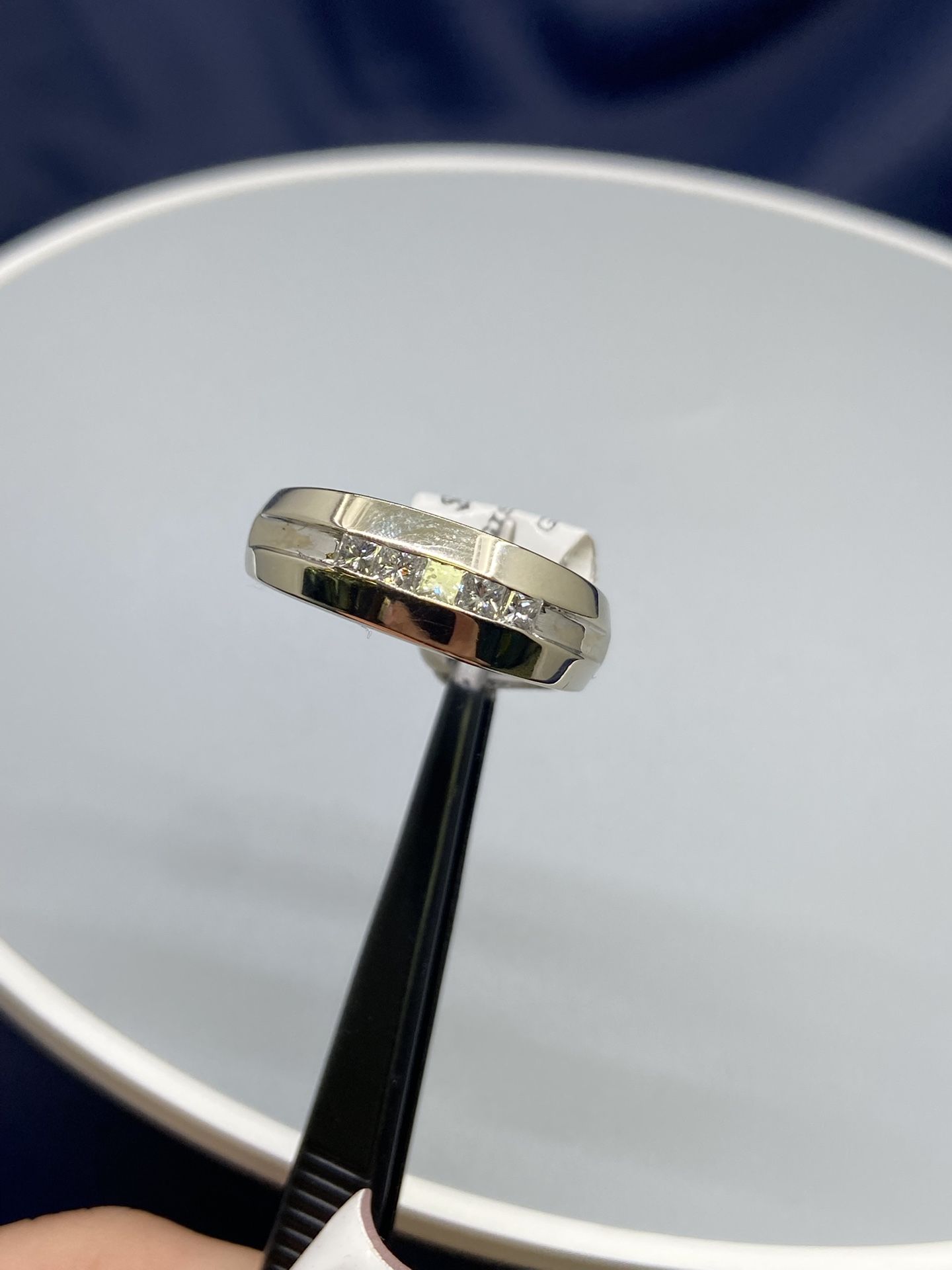 14k Diamond Wedding Band