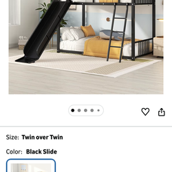 Twin bunk bed frame