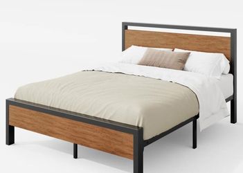 Unopened King Mattress & Metal Bed Frame (Wayfair)