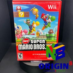 New Super Mario Bros. Wii Nintendo Wii 2009 CIB Complete