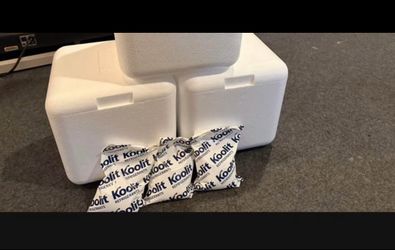 3 Styrofoam Coolers