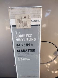 New 1 Inch Cordless Blinds 43 X 64