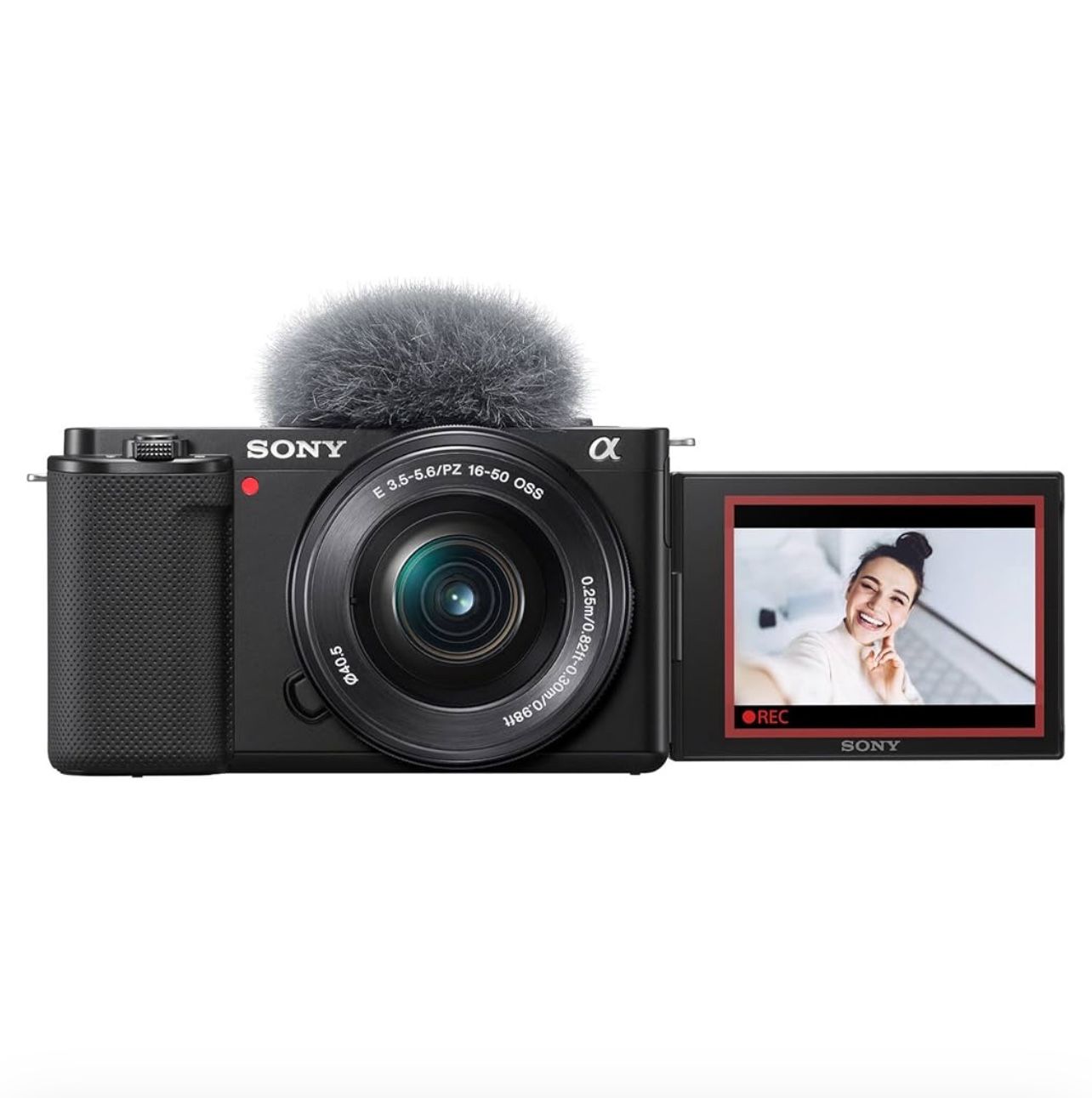 Sony ZV-E10 w/ lens, 3 batteries, and charger