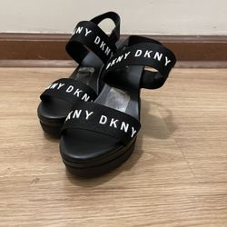 Dkny cati deals slingback wedge sandals