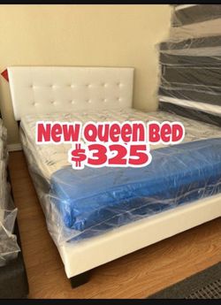 Queen Frame With Mattress