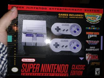 Nintendo SNES Classic Edition Mini + PDP SNES Classic Deluxe Carrying Case for the Super Nintendo Classic Console with Receipt