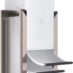 (New in Box)
Large Dog Door for Door (thickness : 1.18" to 2.33") opening: 17"x11" Heavy Duty Dog Door with Aluminum Frame and Telescoping Tunnel, Two