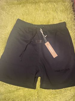 Fear of God Essentials Black Shorts – Size Medium (NEW)