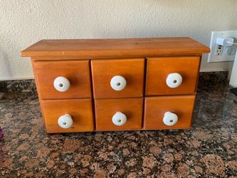 Wooden Mini Drawer Unit