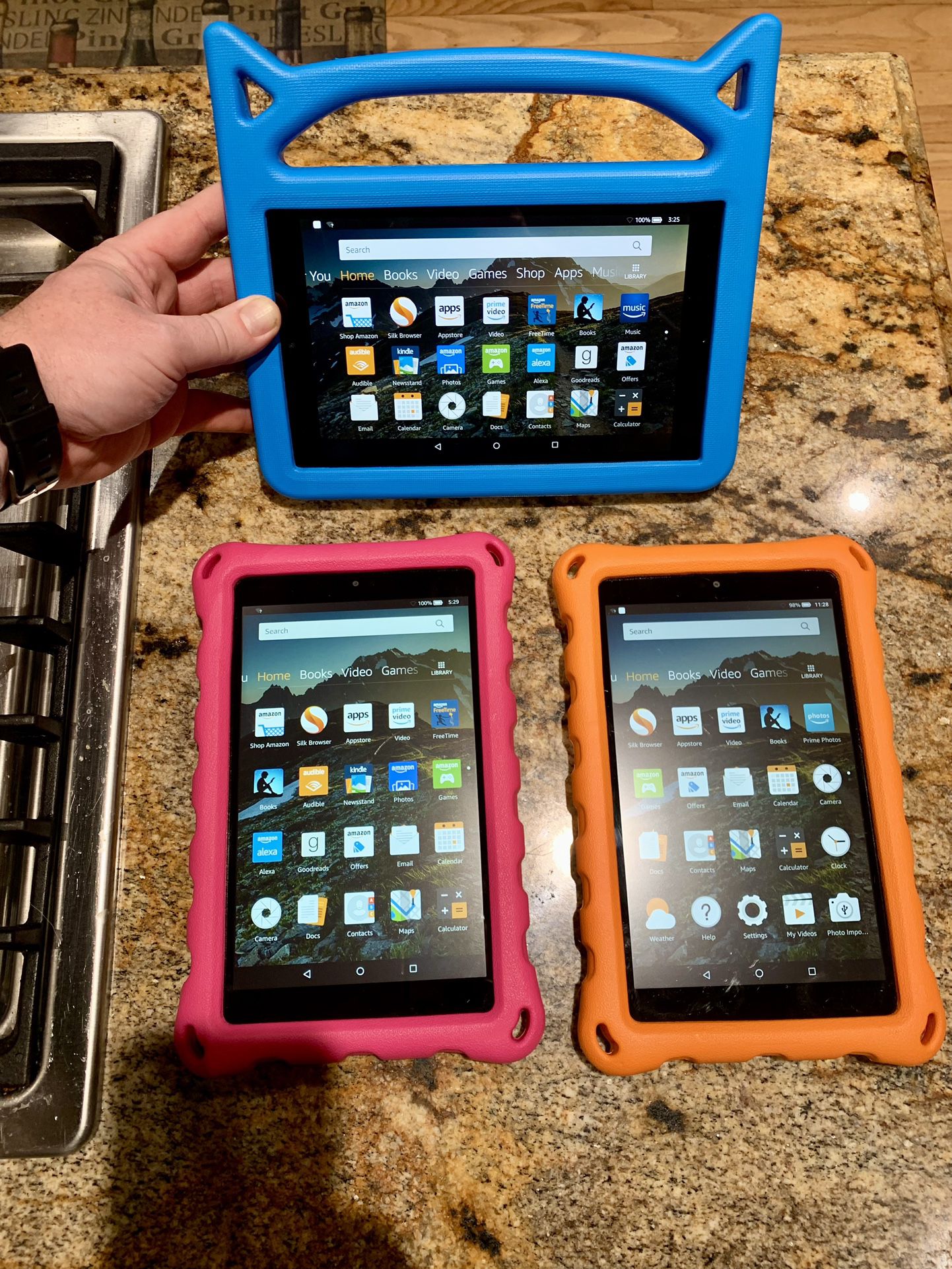 8 inch Amazon Kindle Fire Tablets